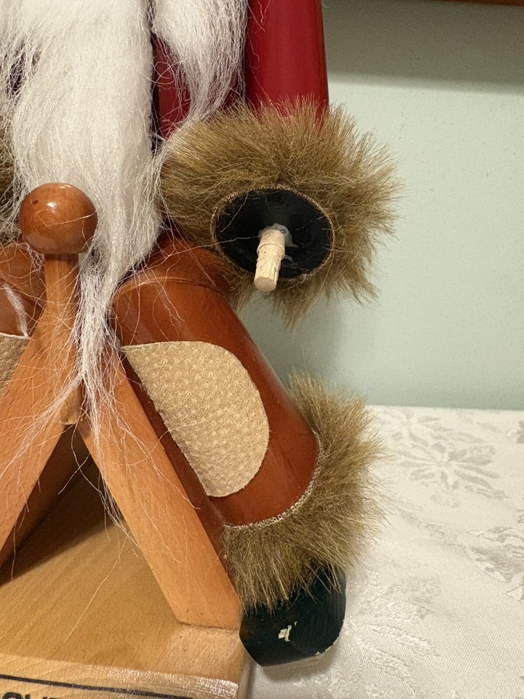 STEINBACH 14" Nutcracker The Sovereign GENGHIS KHAN. Missing Weapons. As Is.
