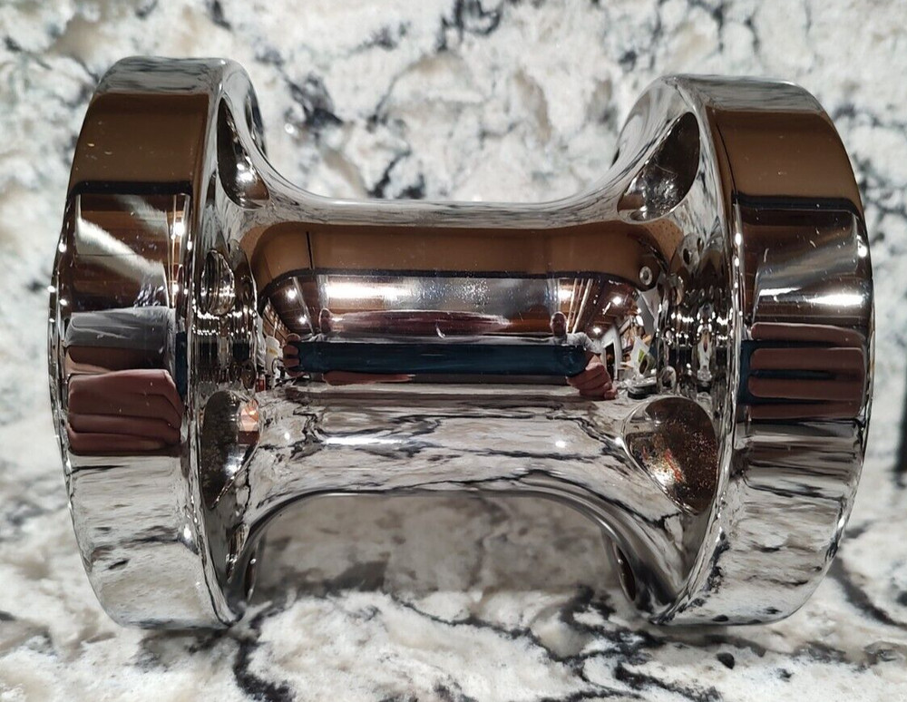 MOTORCYCLE CHROME REAR WHEEL HUB - HARLEY CHOPPER - PERFORMANCE MACHINES #25