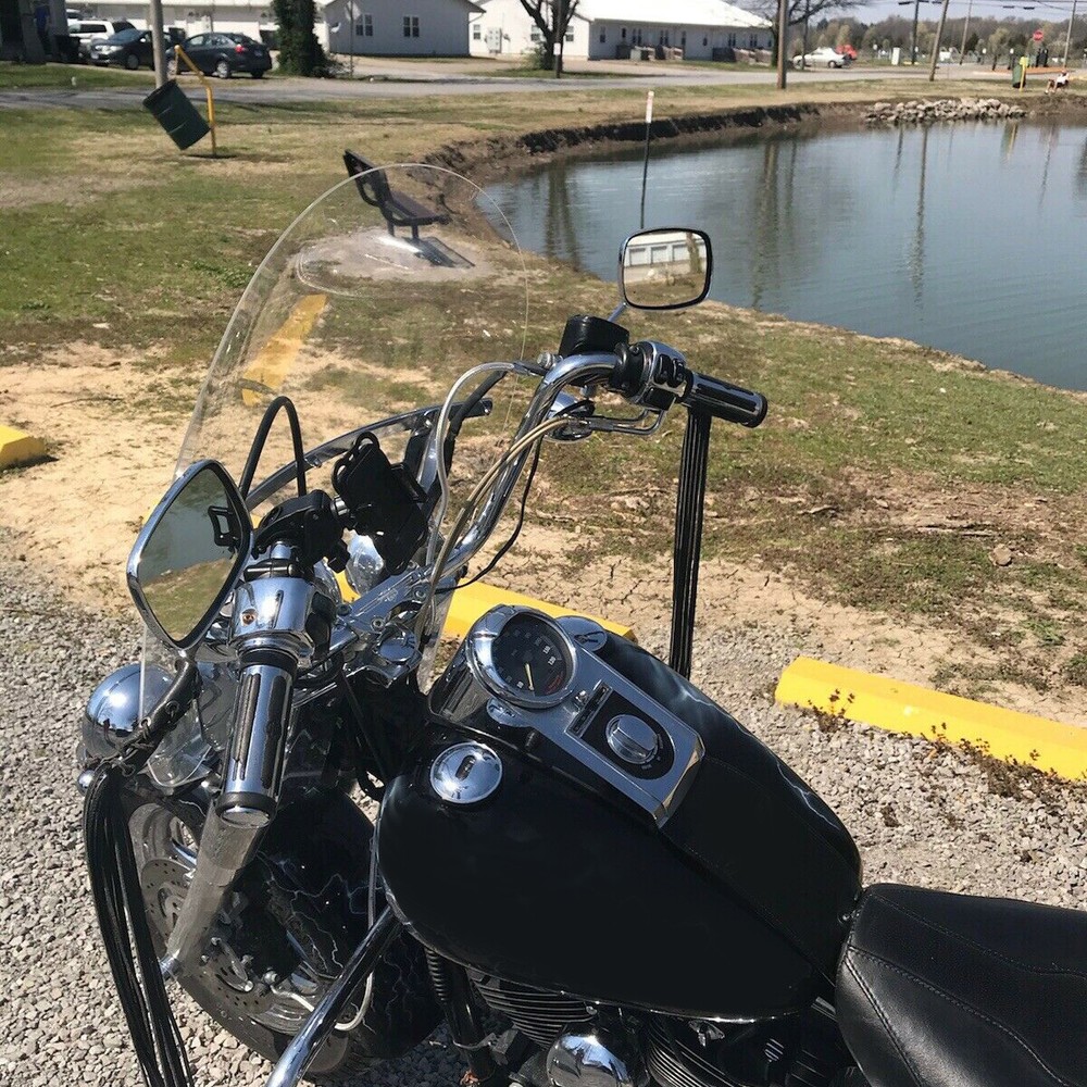 Clear Windscreen Windshield For Harley Softail FLST FLSTC FLSTF FLSTFB 2000-2017
