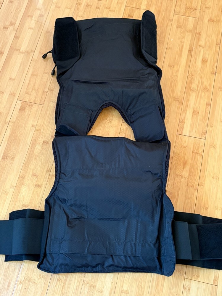 SECOND CHANCE Standard Fix Pocket Tactical Armor Carrier Side Open Small Black
