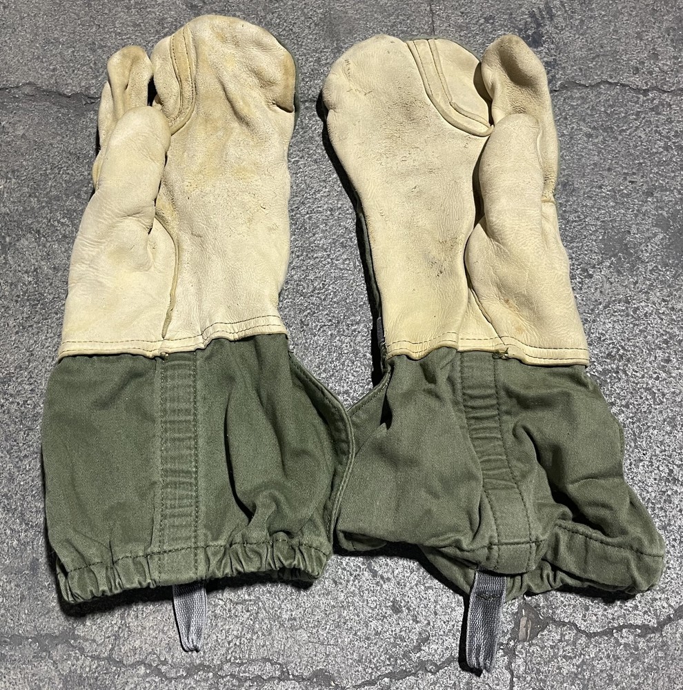 US MILITARY TRIGGER FINGER Gloves MITTEN SET SHELL+ WOOL INSERTS N/L MEDIUM GC