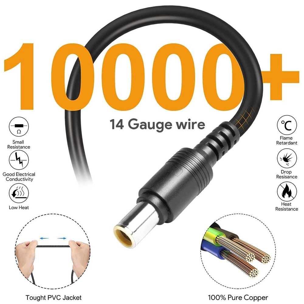 30Ft Jackery Extension Cable 14AWG 8mm Solar Panel Extension Cable ... Fast Ship