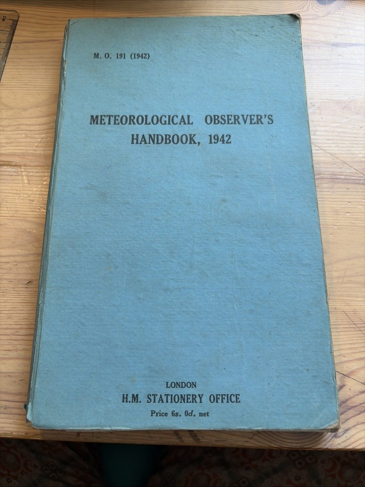 WWII 1942 Meteorological Observer’s Handbook