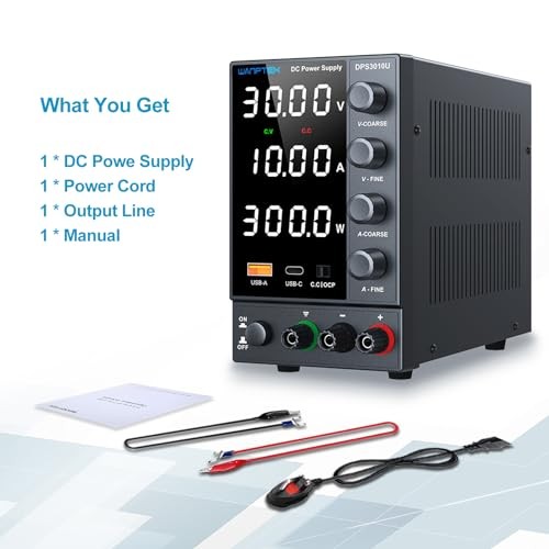 DC Power Supply Variable Adjustable Switching Regulated Bench Power 0-30V 0-10A