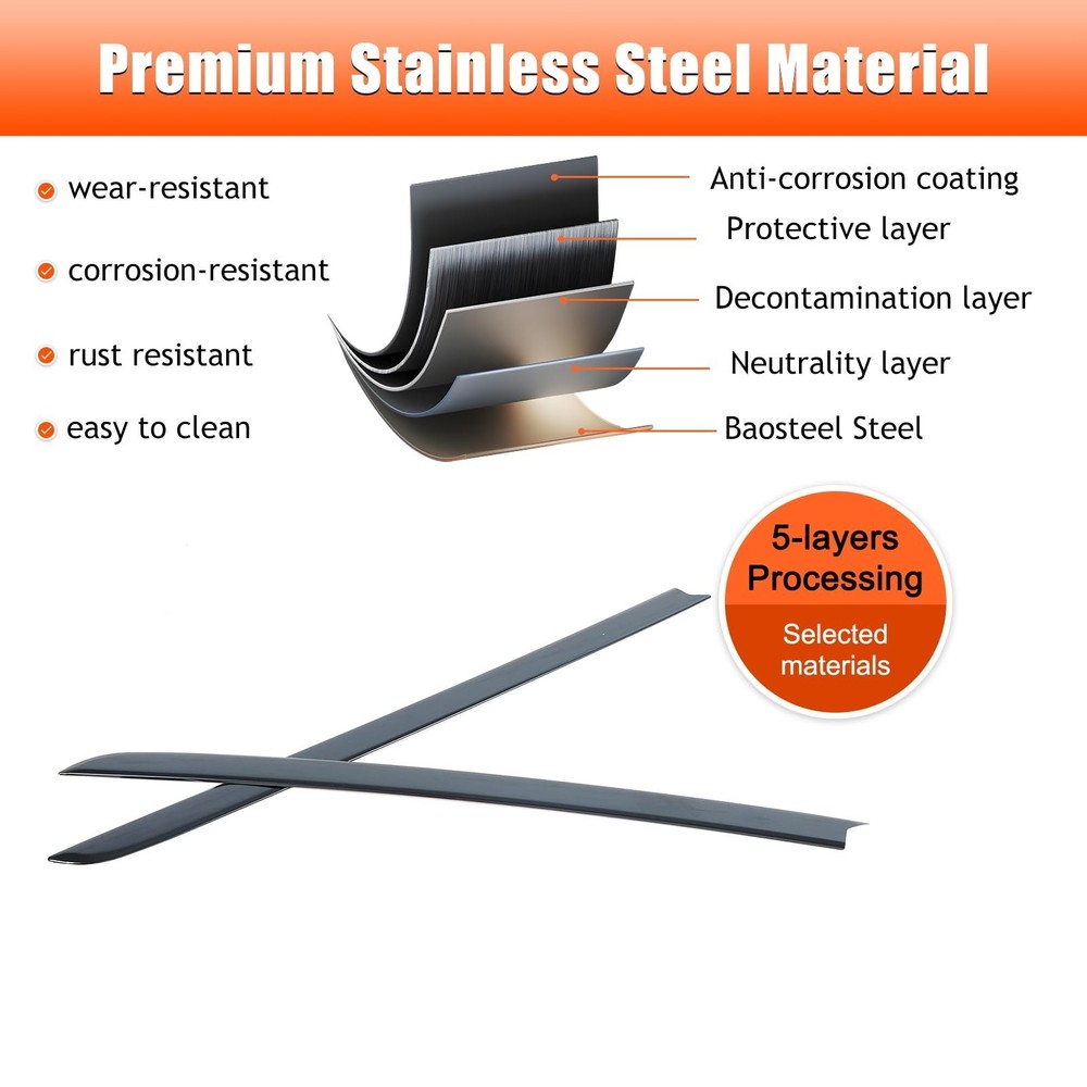 A-Pillar Front Molding Windshield Outer Trim Cover Compatible with Toyota Lan...