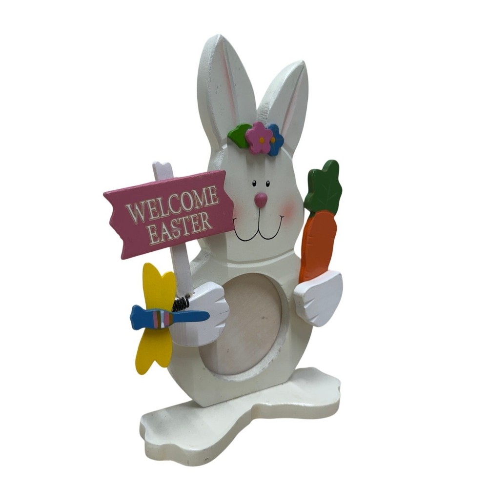 Cotton Tale Bunny Photo Frame Easter Decor