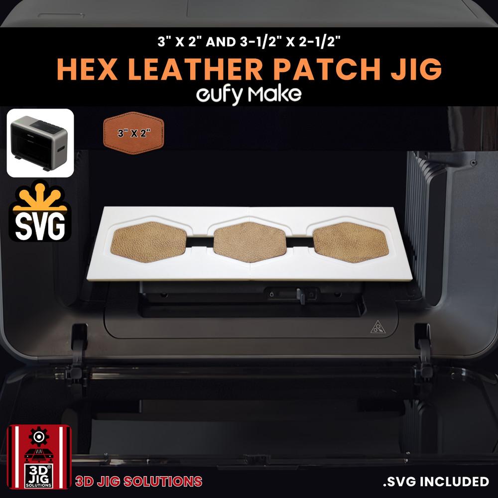 EufyMake E1 Jig | Hex Hat Patch UV Printer Fixture, UV Printing Alignment Tool