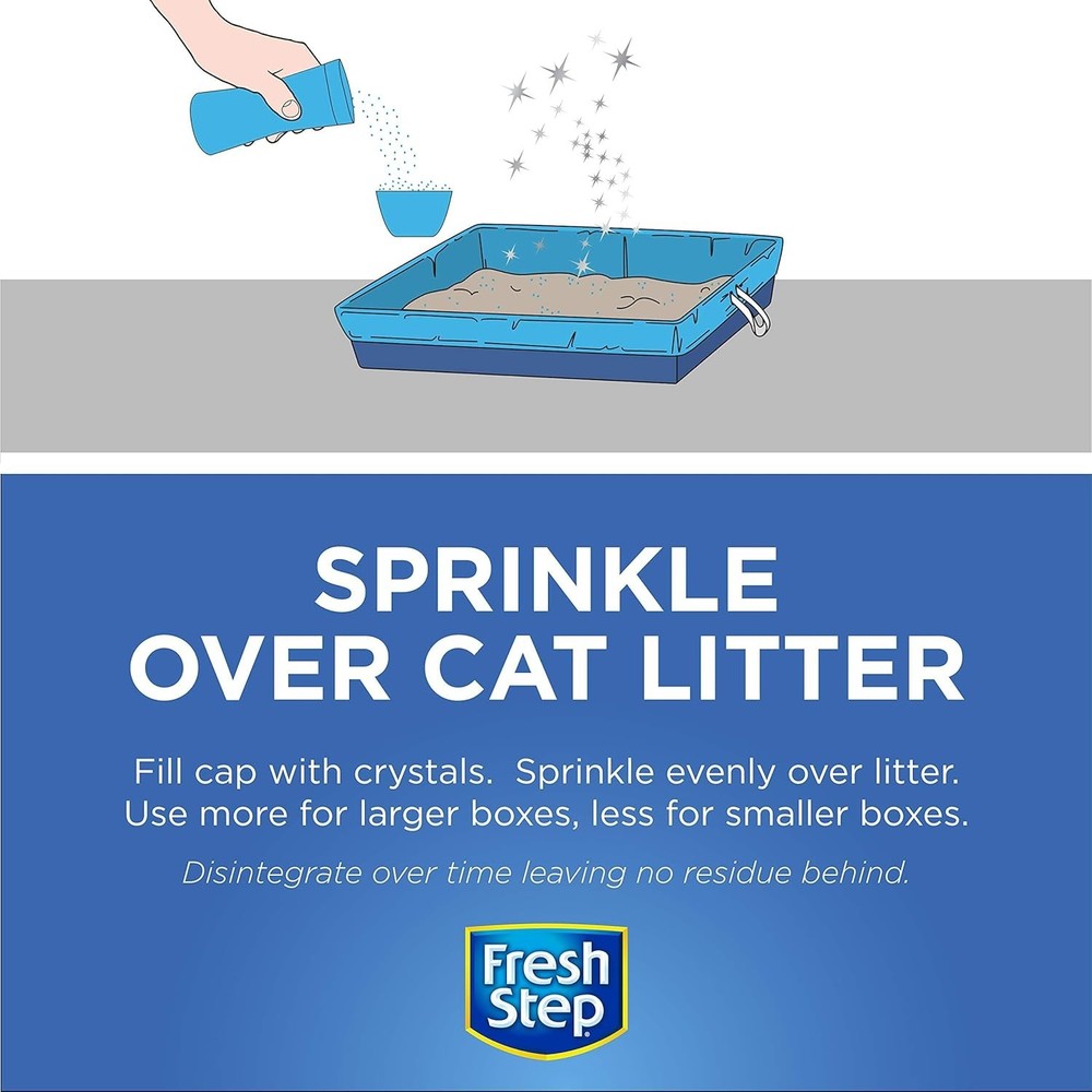 Fresh Scent Cat Litter Crystal Deodorizer 15oz - Odor Neutralizer Support for...