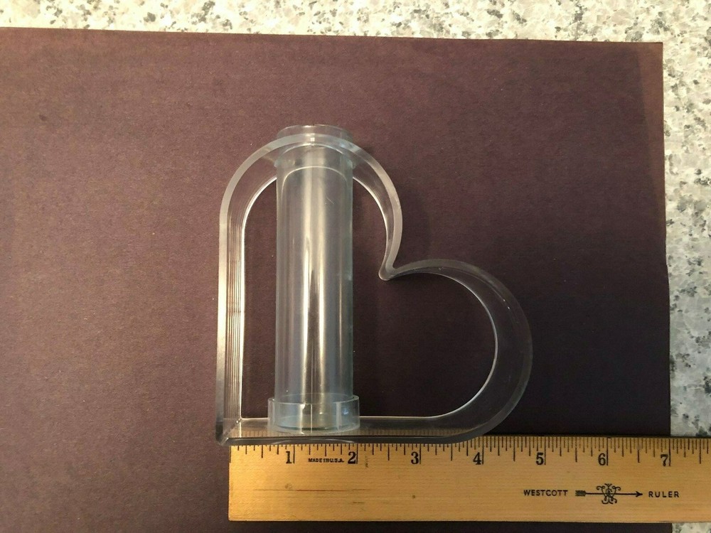 PLASTIC HEART SHAPE VASE