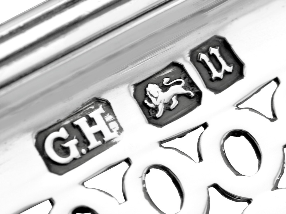 Antique Sterling Silver Gallery Tea Tray