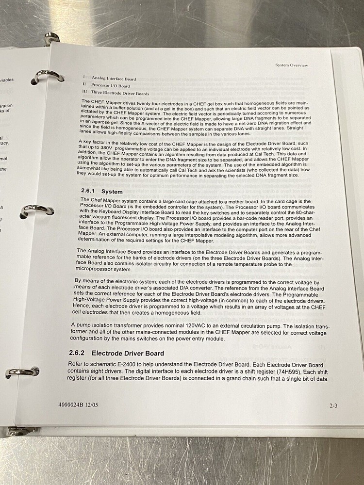 Bio rad Chef Mapper XA System - Users Guide / Instruction Book / Manual