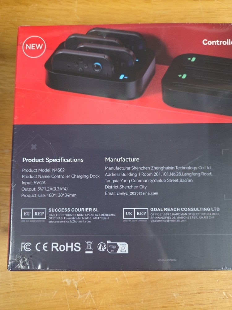 Charging Dock for Nintendo Switch 2 Joy-Cons Controller (4) Charging Terminals