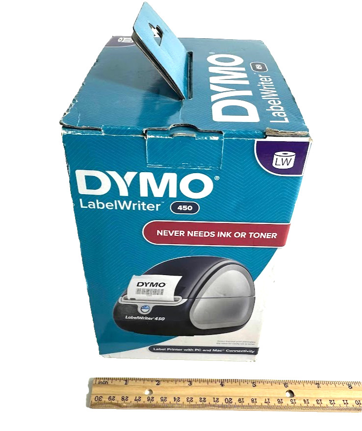 Dymo LabelWriter 450 1752264 Label Printer - Black/Silver - Tested