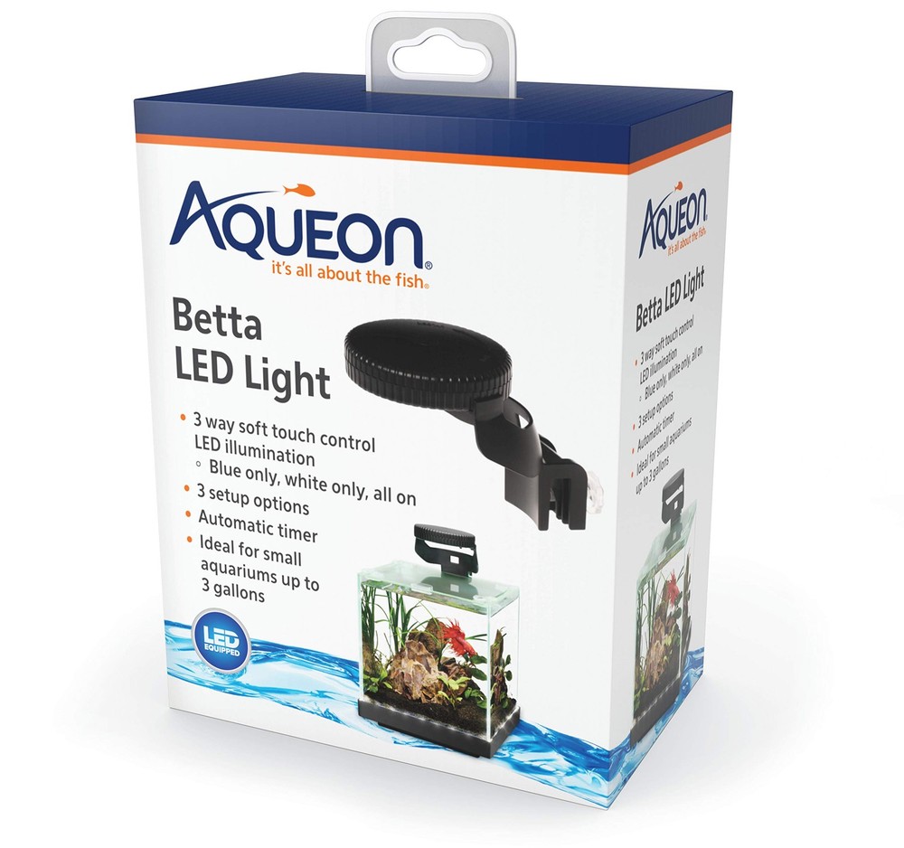 Aqueon Betta LED Light Blue and White