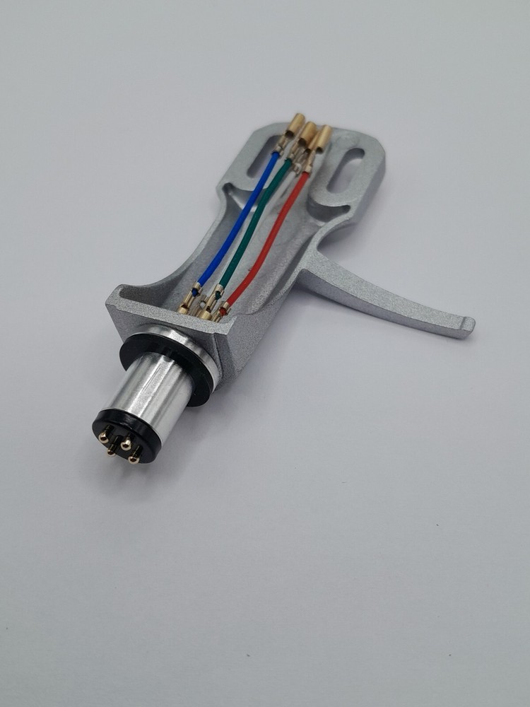 Silver Cartridge Turntable Headshell OFC Lead Wire! AUDIO TECHNICA TYPE.