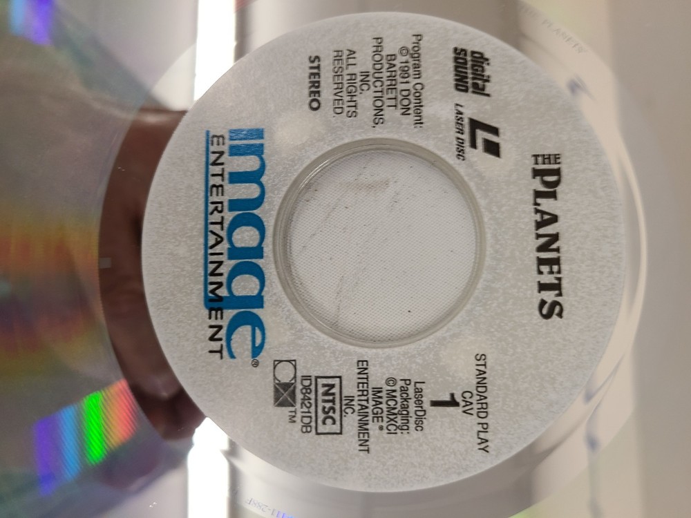 Lazer Videodisc Lazerdisc THE PLANETS VG+