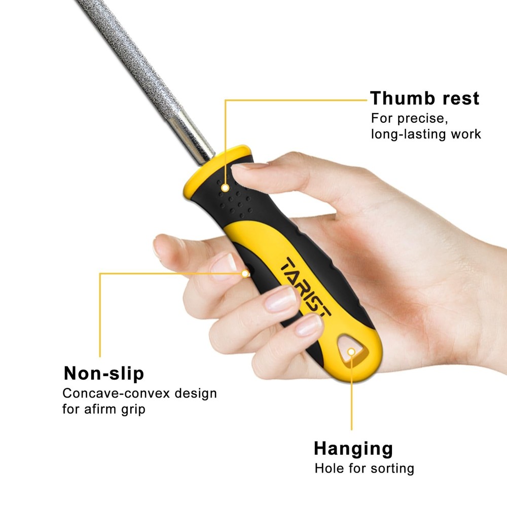 Diamond File Set, 3-Piece, 8-inch, Includes Flat/Half-Round/Round. ... Fast Ship