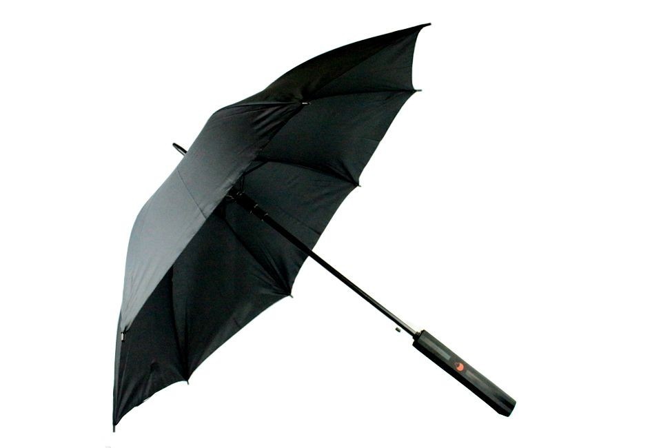 Ninja Handle Umbrella w/ Sheath, Shoulder Strap, 37.5", Black, Red
