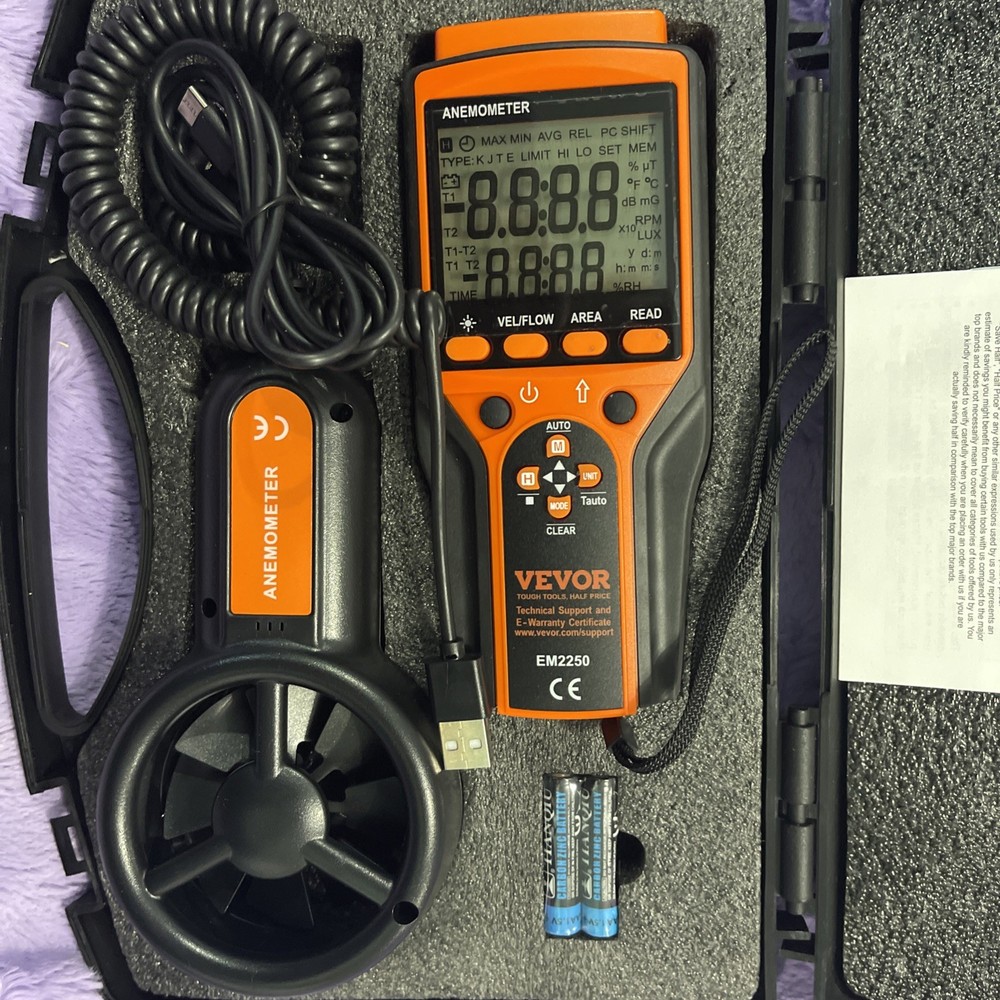Vevor anemometer set