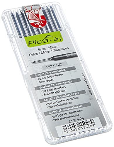 Pica Dry Graphite Refills, 10 Pack