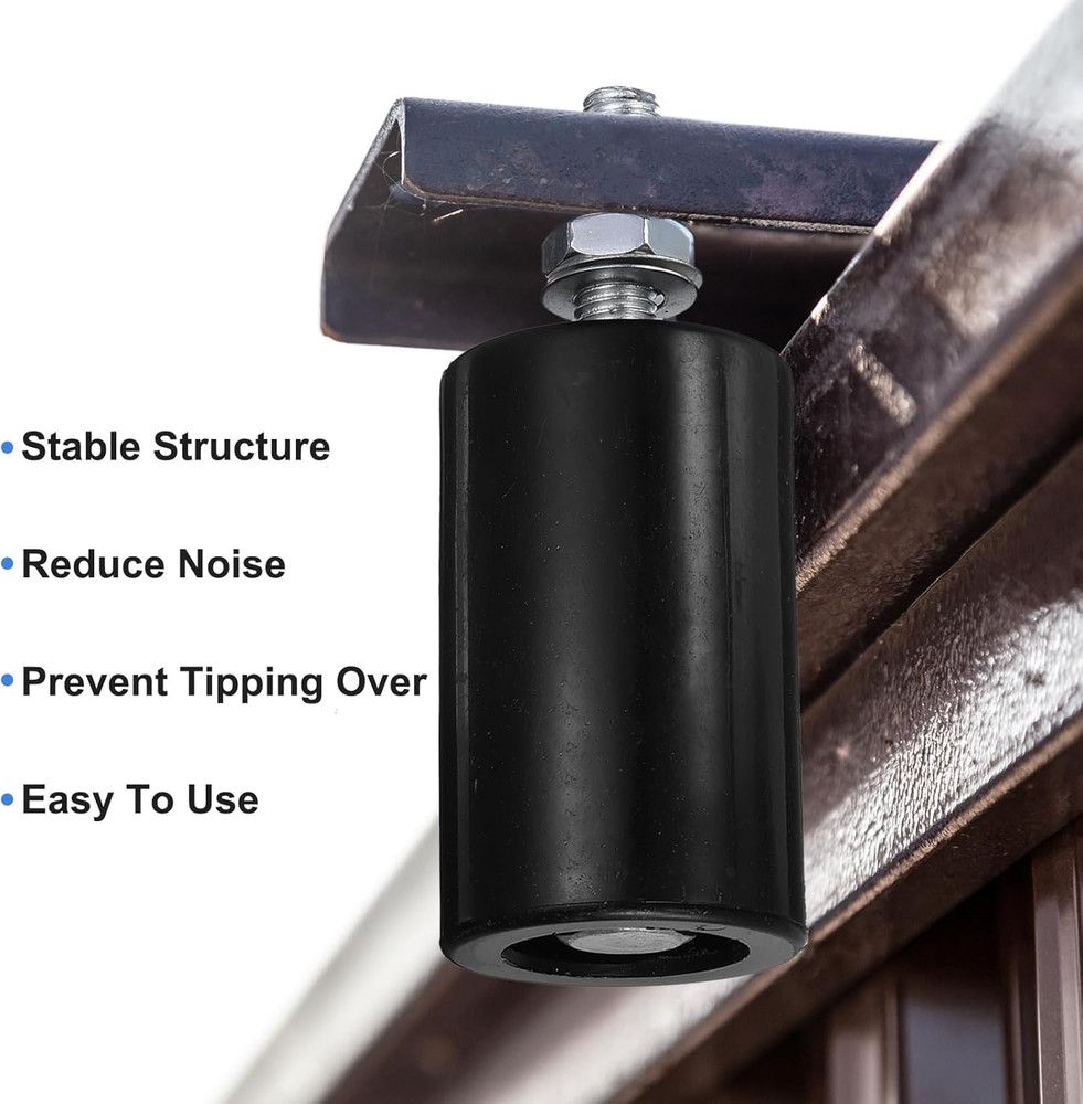 2Pcs Slide Gate Guide Roller, 2" Nylon Rollers Gate Support Assembly, Univers...