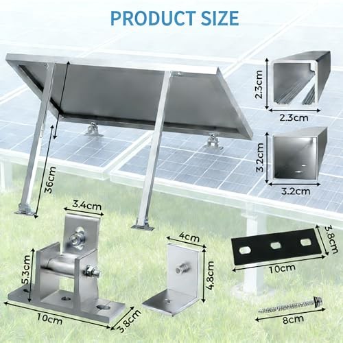 Adjustable Solar Panel Tilt Mount Brackets Aluminum Alloy Solar Panel 1 SET