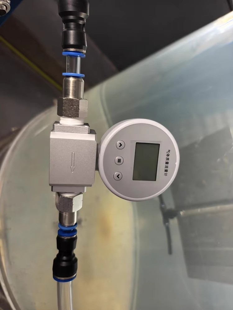 Digital Micro Gas Mass Flow Meter 300L/MIN for Compressed Air, Nitrogen & Oxygen