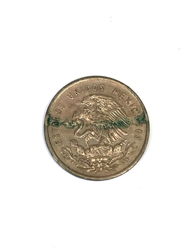 1950 Mexico 50 Centavos Silver Coin