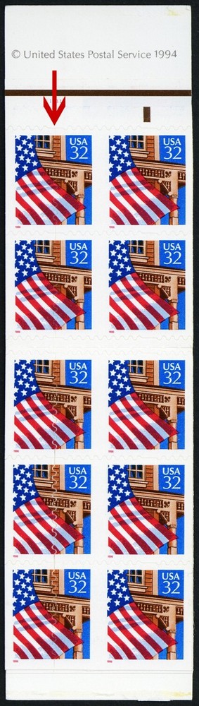 2921a (BK226b), Die Cut Error Shift On Two Panes - Stuart Katz