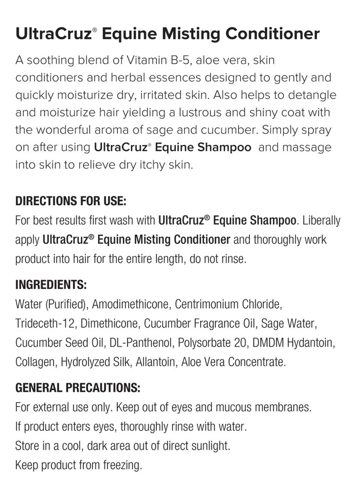 Equine Misting Conditioner, 8 oz
