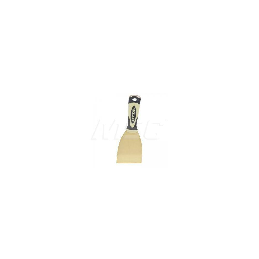 Hyde Tools 6421 Stiff Brass Scraper: Cushioned 4-1/2" Handle and 3" x 4" Blade