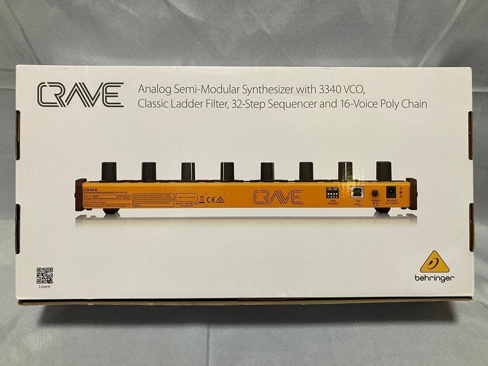 Behringer CRAVE Analog Synth Semi Modular w/ Box Cables Adapter from japan