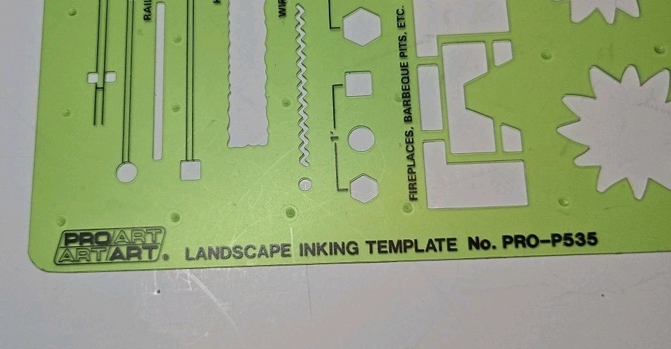 Landscape Template Architectural Drafting Stencil, ProArt P535, USA