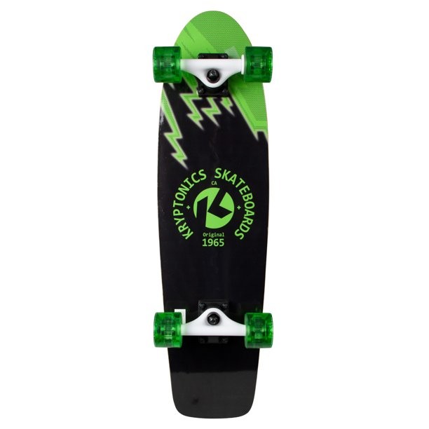 Kryptonics 171196 30" Complete Skateboard with Self Powered Light up Deck