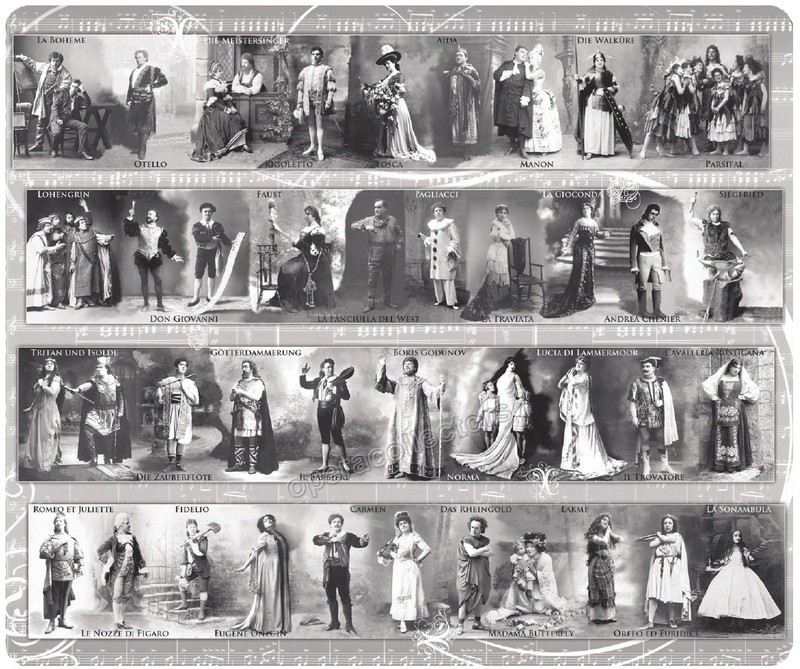 Opera Lover´s Mousepad : Most Famous Operas!