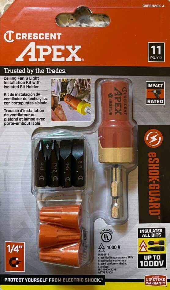 Crescent Apex Isolation Bit Holder with 4 Bits - CAEBH2CH-4 - NEW