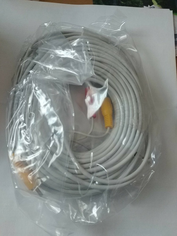 GE 60 FT RCA Extension Cable SmartHome Wired Security Surveillance Systems Pkg