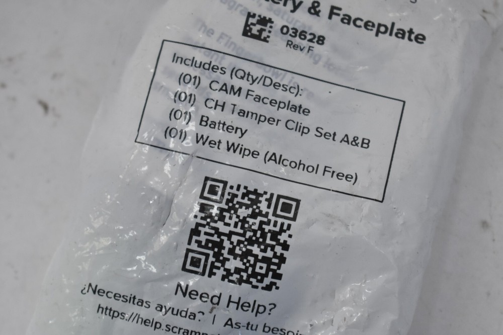 Scram Systems 03628 CAM Battery & Faceplate Kit Genuine OEM Replacement Set