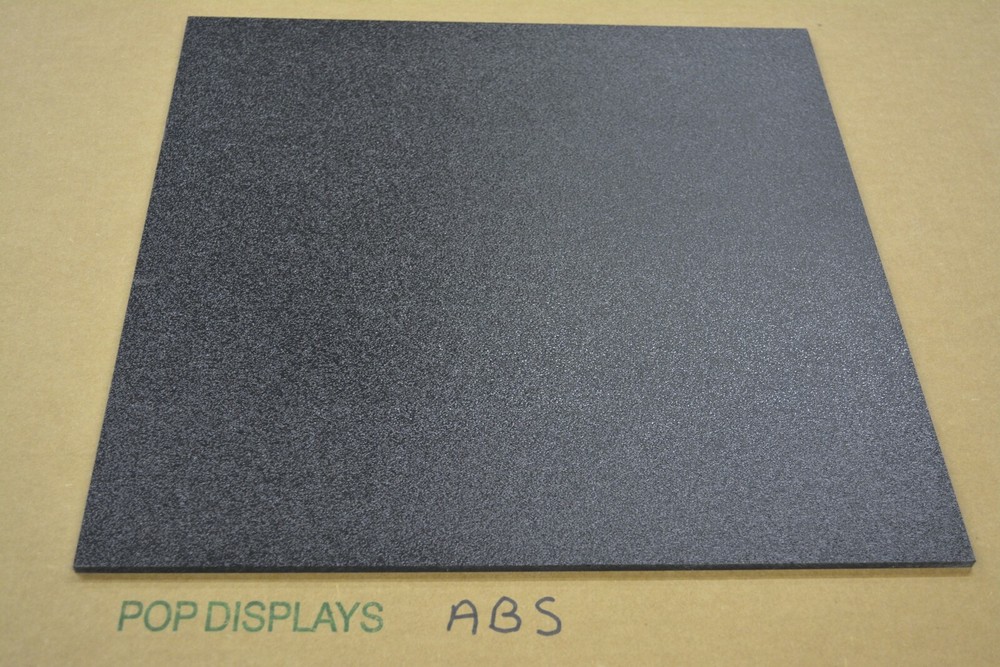 Abs Plastic Sheet Black 1/8" CHOOSE A SIZE