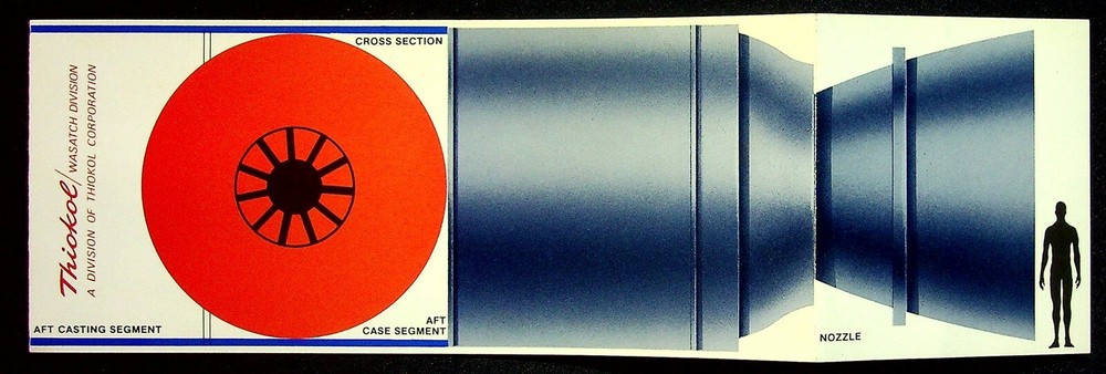 Thiokol Aerospace Solid State Rocket Engine Brochure 1970's Wasatch