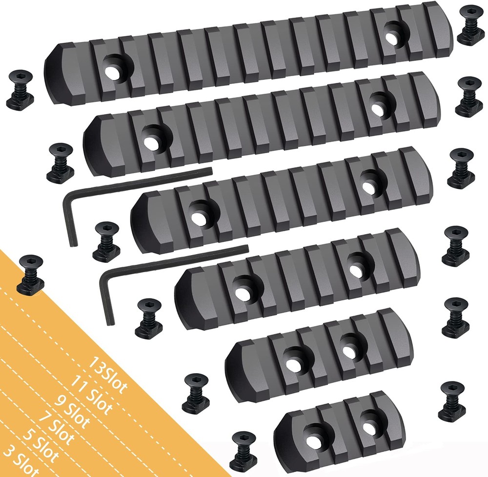 Pecawen Picatinny Rail Polymer Accessory Single Black