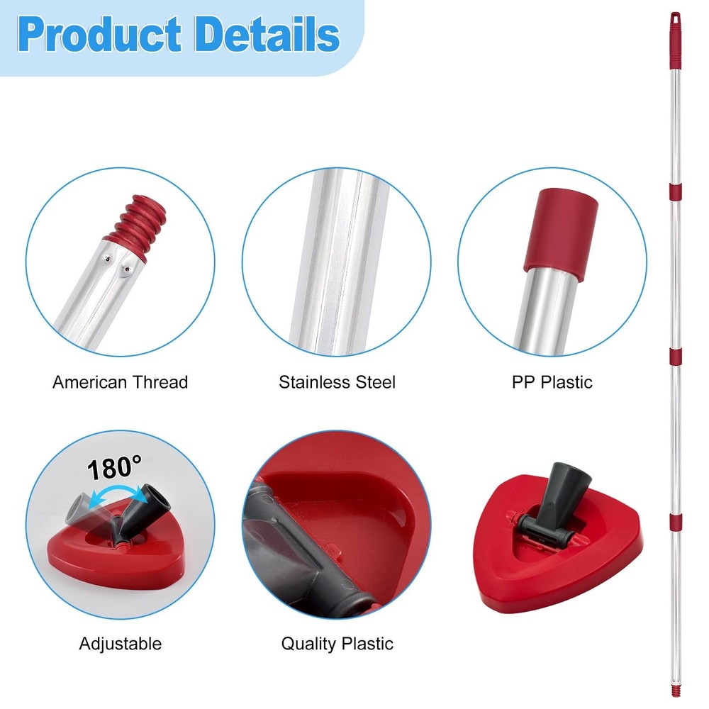 Mop Handle for Ocedar, Mop Handle for O Cedar, Spin Mop Replacement Handle fo...