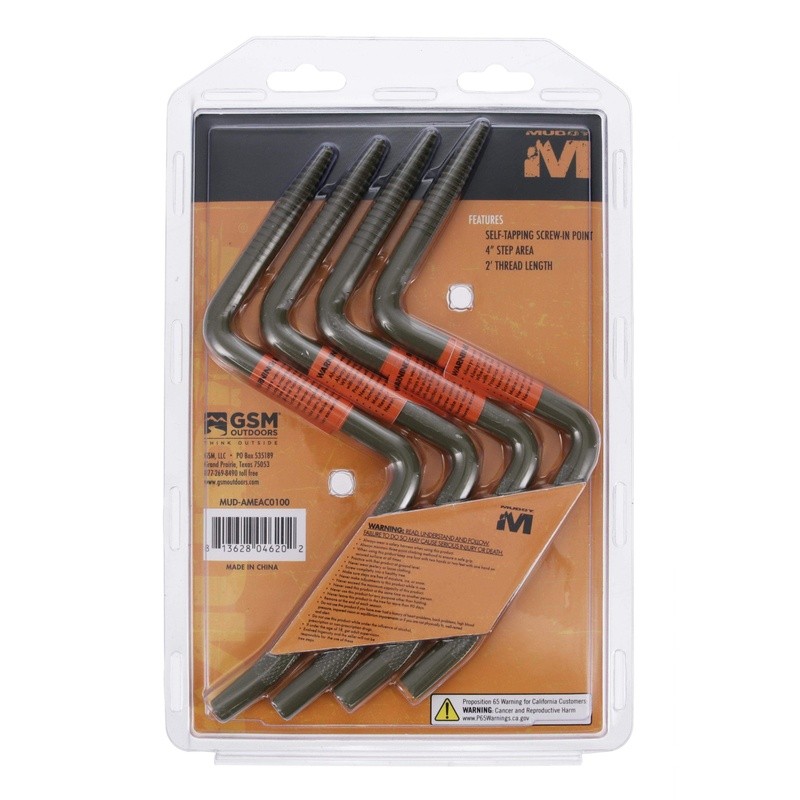 Step-Up Tree Steps Climbing Sticks Tool-Free Installation 750lb Capacity 8-Pack