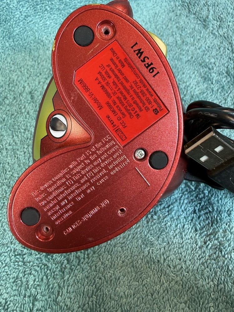 iHome Marvel Ironman USB MR-M66 Speaker, 2013 Red