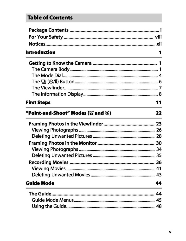 Nikon D3300 3300 Instruction Reference User Guide Coil Bound