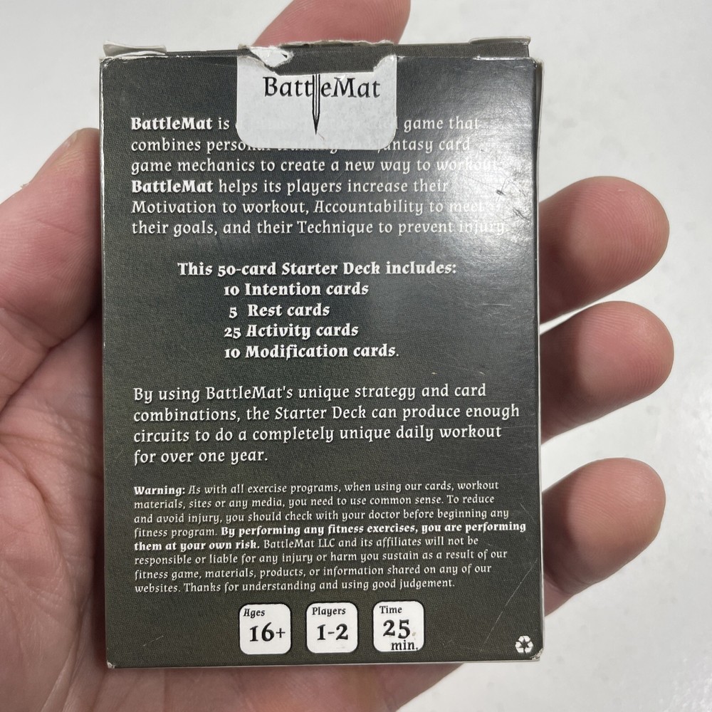 Battlemat Workout Card Game Starter Deck