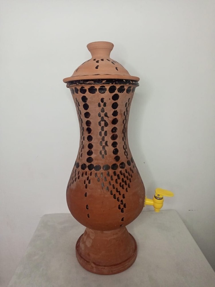 Moroccan clay water pitcher used