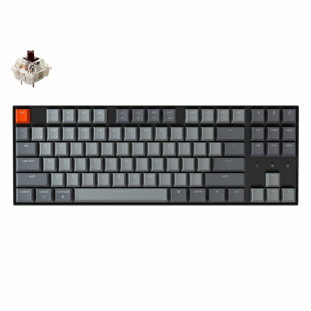 Keychron K8 Wireless Bluetooth Mechanical Keyboard White Backlight 87 Keys