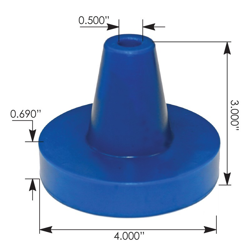 FREIGHTLINER HOOD CONE (Blue Poly) PAIR