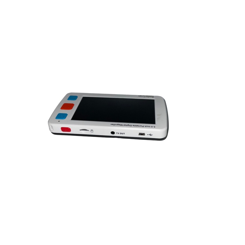 Koolertron Portable Digital Magnifier 5.0" Screen White/Black Plastic